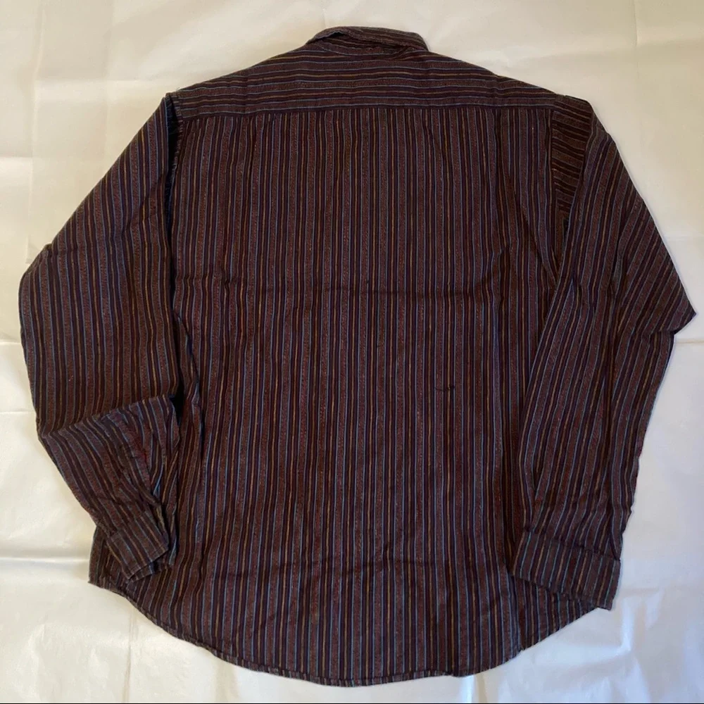 UFO Woven Striped Long-sleeved Shirt - Picture 5 of 6